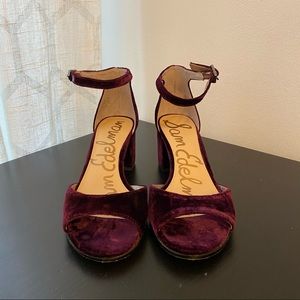 Sam Edelman Sangria Velvet Heels